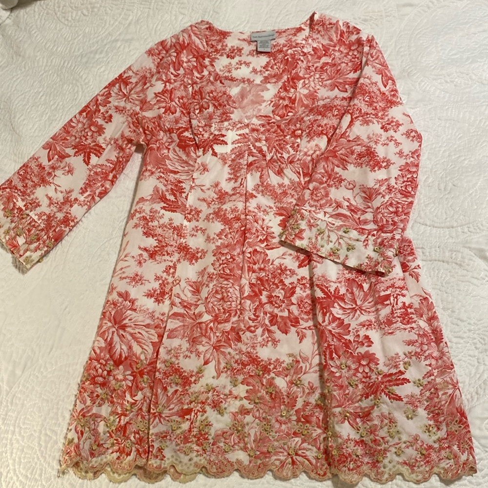 Soft Surroundings red toile tunic. New without tag. Size S